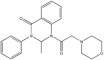 1-(Morpholinoacetyl)-2-methyl-3-phenyl-2,3-dihydro-4(1H)-quinazolinone