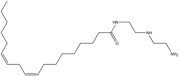 (9Z,12Z)-N-[2-[(2-アミノエチル)アミノ]エチル]-9,12-オクタデカジエンアミド 化学構造式