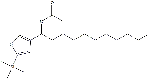 酢酸1-[5-(トリメチルシリル)-3-フリル]ウンデシル 化学構造式