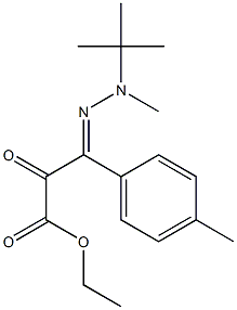 3-[2-(tert-Butyl)-2-methylhydrazono]-3-(4-methylphenyl)pyruvic acid ethyl ester