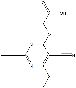 [2-tert-Butyl-5-cyano-6-methylthio-4-pyrimidinyloxy]acetic acid