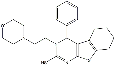 3,4,5,6,7,8-Hexahydro-3-(2-morpholinoethyl)-4-phenyl[1]benzothieno[2,3-d]pyrimidine-2-thiol
