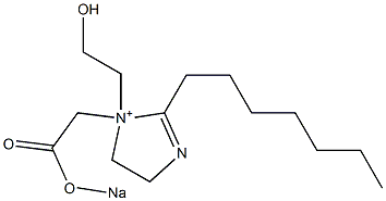 2-Heptyl-4,5-dihydro-1-(2-hydroxyethyl)-1-[[(sodiooxy)carbonyl]methyl]-1H-imidazol-1-ium