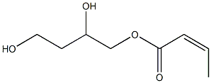 (Z)-2-ブテン酸2,4-ジヒドロキシブチル 化学構造式