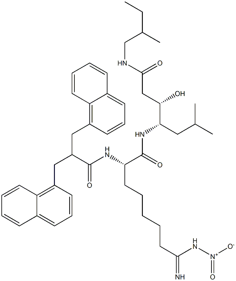 (3S,4S)-4-[(S)-2-[2,2-Bis(1-naphthalenylmethyl)-1-oxoethylamino]-7-[imino(nitroamino)methyl]heptanoylamino]-3-hydroxy-6-methyl-N-(2-methylbutyl)heptanamide