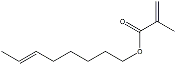 メタクリル酸(6-オクテニル) 化学構造式