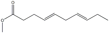 4,7-Decadienoic acid methyl ester Structure