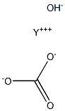 イットリウムカルボナートヒドロキシド 化学構造式