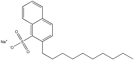 2-デシル-1-ナフタレンスルホン酸ナトリウム 化学構造式