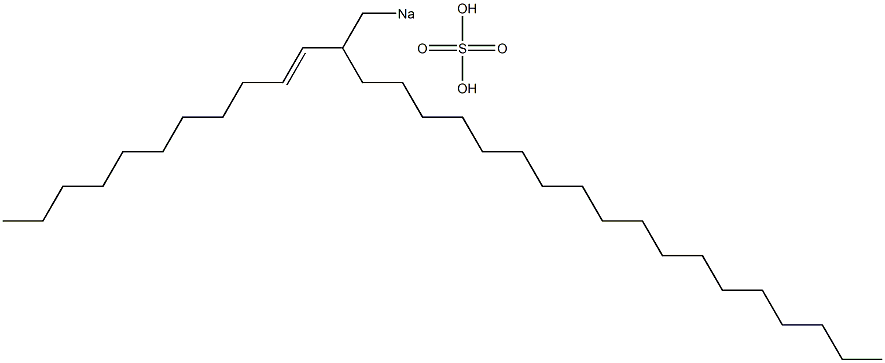Sulfuric acid 2-(1-undecenyl)icosyl=sodium ester salt