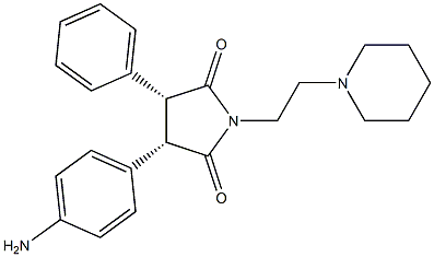 (3S,4R)-3-(4-Aminophenyl)-4-phenyl-1-(2-piperidinoethyl)pyrrolidine-2,5-dione