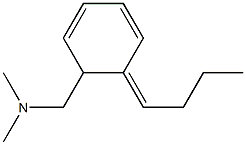 (1E)-2-[(Dimethylamino)methyl]-1-butylidene-3,5-cyclohexadiene Struktur