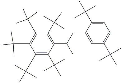 2-(ペンタ-tert-ブチルフェニル)-1-(2,5-ジ-tert-ブチルフェニル)プロパン 化学構造式