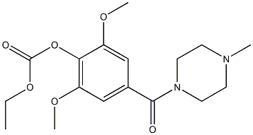 Carbonic acid ethyl 2,6-dimethoxy-4-(4-methylpiperazinocarbonyl)phenyl ester