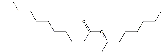 (-)-ウンデカン酸[(S)-ノナン-3-イル] 化学構造式