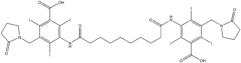 3,3'-(Sebacoyldiimino)bis[5-[(2-oxo-1-pyrrolidinyl)methyl]-2,4,6-triiodobenzoic acid]