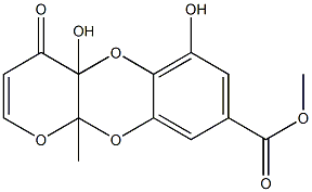 4a,10a-Dihydro-4a,6-dihydroxy-10a-methyl-4-oxo-4H-pyrano[2,3-b][1,4]benzodioxin-8-carboxylic acid methyl ester