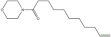 4-(10-ウンデセノイル)モルホリン 化学構造式