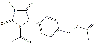 (5S)-1-Acetyl-5-[4-(acetoxymethyl)phenyl]-3-methyl-2,4-imidazolidinedione