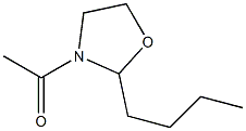 3-アセチル-2-ブチルオキサゾリジン 化学構造式