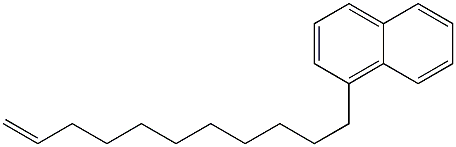 1-(10-ウンデセニル)ナフタレン 化学構造式
