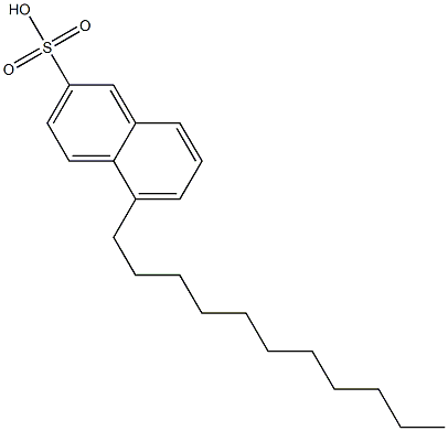 5-ウンデシル-2-ナフタレンスルホン酸 化学構造式
