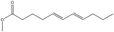 5,7-ウンデカジエン酸メチル 化学構造式