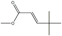 (E)-4,4-Dimethyl-2-pentenoic acid methyl ester Struktur