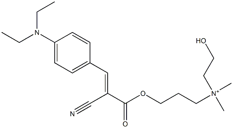 3-[[2-Cyano-3-[4-(diethylamino)phenyl]-1-oxo-2-propenyl]oxy]-N-(2-hydroxyethyl)-N,N-dimethyl-1-propanaminium