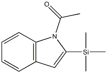 1-アセチル-2-トリメチルシリル-1H-インドール 化学構造式