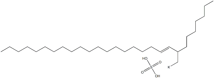 Sulfuric acid 2-heptyl-3-docosenyl=potassium ester salt