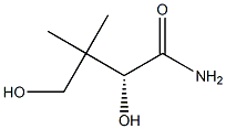 (R)-2,4-ジヒドロキシ-3,3-ジメチルブタンアミド 化学構造式