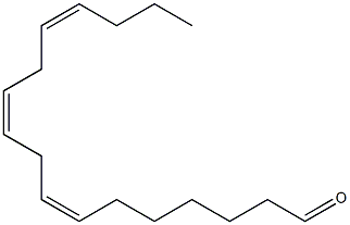 (7Z,10Z,13Z)-7,10,13-ヘプタデカトリエナール 化学構造式