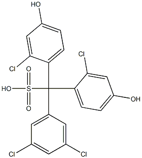 (3,5-Dichlorophenyl)bis(2-chloro-4-hydroxyphenyl)methanesulfonic acid