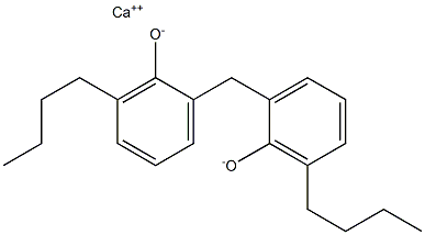 カルシウム2,2'-メチレンビス(6-ブチルフェノキシド) 化学構造式