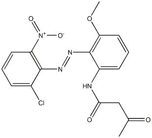 2-Acetyl-2'-(2-chloro-6-nitrophenylazo)-3'-methoxyacetanilide