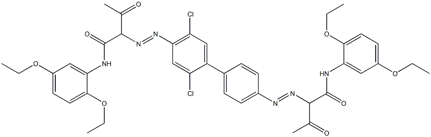 4,4'-Bis[[1-(2,5-diethoxyphenylamino)-1,3-dioxobutan-2-yl]azo]-2,5-dichloro-1,1'-biphenyl