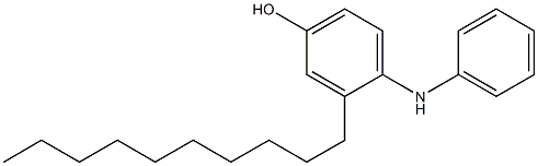 2-Decyl[iminobisbenzen]-4-ol Structure