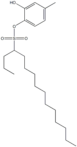 4-Pentadecanesulfonic acid 2-hydroxy-4-methylphenyl ester