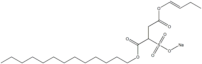 2-(Sodiosulfo)succinic acid 1-tridecyl 4-(1-butenyl) ester