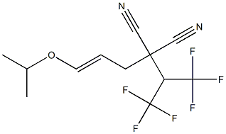 (E)-2-Cyano-2-[1-(trifluoromethyl)-2,2,2-trifluoroethyl]-5-isopropoxy-4-pentenenitrile