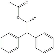 酢酸(R)-1-メチル-2,2-ジフェニルエチル 化学構造式