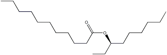(+)-ウンデカン酸[(R)-ノナン-3-イル] 化学構造式