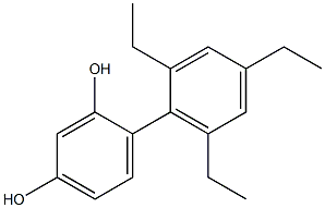 4-(2,4,6-Triethylphenyl)benzene-1,3-diol