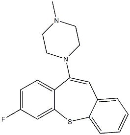 7-Fluoro-10-(4-methylpiperazino)dibenzo[b,f]thiepin