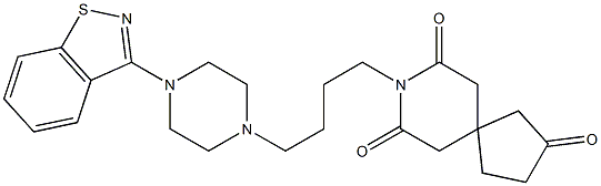 8-[4-[4-(1,2-Benzisothiazol-3-yl)-1-piperazinyl]butyl]-8-azaspiro[4.5]decane-2,7,9-trione