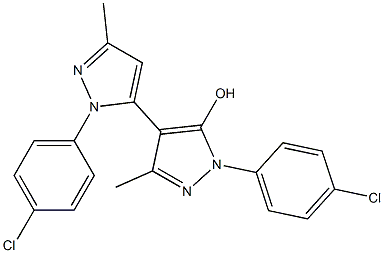 1,1'-Bis(4-chlorophenyl)-3,3'-dimethyl-5-hydroxy-4,5'-bi[1H-pyrazole]
