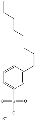 3-オクチルベンゼンスルホン酸カリウム 化学構造式