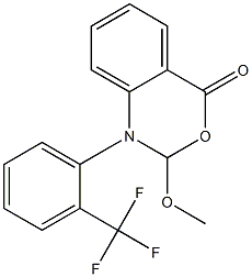 1-[2-(Trifluoromethyl)phenyl]-2-methoxy-2H-3,1-benzoxazin-4(1H)-one