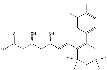 (3R,5S)-7-[2-(4-Fluoro-3-methylphenyl)-4,4,6,6-tetramethyl-1-cyclohexenyl]-3,5-dihydroxy-6-heptenoic acid